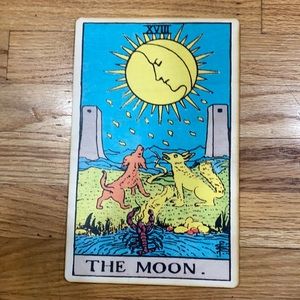 The moon wood board wall art!